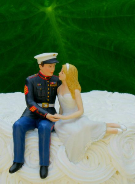 Marine Wedding Cake Topper Magical Day